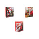 Christmas gift bag with glitter - Red (12 Pieces)