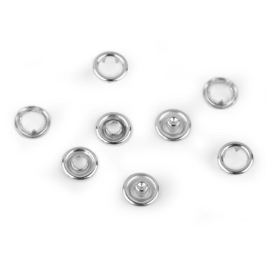 Press / snap fasteners roland baby ø10 mm, for thin fabrics, in bulk - Nickel (2000 Sets) Press / snap fasteners roland baby ø10 mm, for thin fabrics, in bulk - Nickel (2000 Sets)