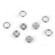 Press / snap fasteners roland baby ø10 mm, for thin fabrics, in bulk - Nickel (2000 Sets) Press / snap fasteners roland baby ø10 mm, for thin fabrics, in bulk - Nickel (2000 Sets)