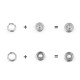Press / snap fasteners roland baby ø10 mm, for thin fabrics, in bulk - Nickel (2000 Sets) Press / snap fasteners roland baby ø10 mm, for thin fabrics, in bulk - Nickel (2000 Sets)