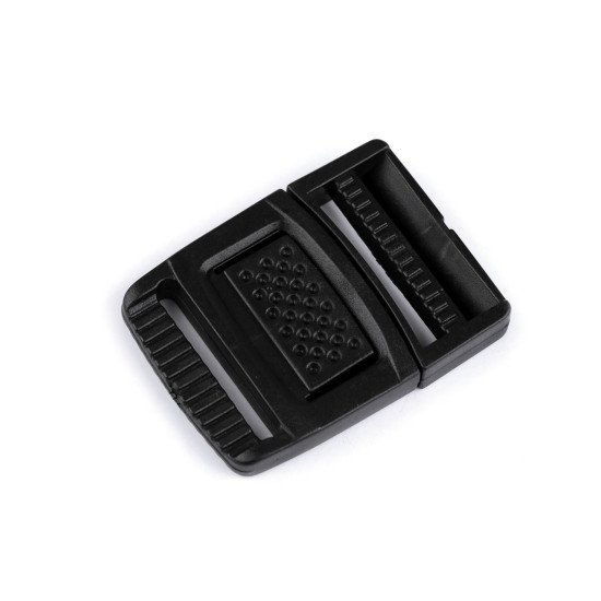 Klamra plastikowa z regulatorem szerokość 25; 30 mm - Czarny (2 Pary) Klamra plastikowa z regulatorem szerokość 25; 30 mm - Czarny (2 Pary)