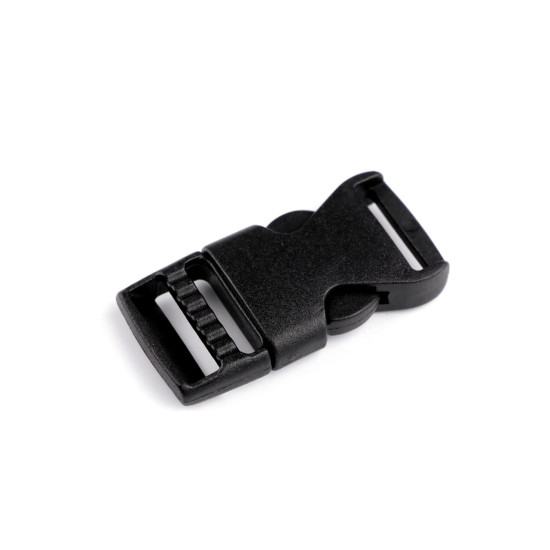 Klamra z regulatorem szerokość 15 mm - Czarny (5 Pary) Klamra z regulatorem szerokość 15 mm - Czarny (5 Pary)