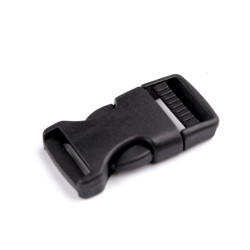 Klamra z regulatorem szerokość 20 mm - Czarny (100 Pary)