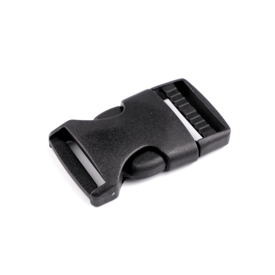 Klamra z regulatorem szerokość 25 mm - Czarny (5 Pary) Klamra z regulatorem szerokość 25 mm - Czarny (5 Pary)