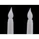 Led candle conical, battery operated ø2 cm - White (2 Pieces) Led candle conical, battery operated ø2 cm - White (2 Pieces)