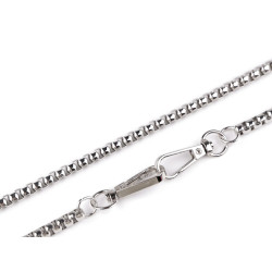 Chain for handbags and mobile phones with carabiner, length 120 cm - Nickel (1 Piece)