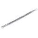 Chain / handbag handle with carabiner, length 25 cm - Nickel (1 Piece) Chain / handbag handle with carabiner, length 25 cm - Nickel (1 Piece)