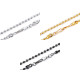 Ball chain for handbags with carabiner, length 120 cm - Nickel (1 Piece) Ball chain for handbags with carabiner, length 120 cm - Nickel (1 Piece)