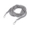 Cadena con mosquetón para bolso, largo 120 cm - Níquel (1 Pieza)