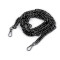 Cadena con mosquetón para bolso, largo 120 cm - Níquel negro (1 Pieza)