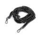 Chain for handbag with carabiner, length 120 cm - Black nickel (3 Pieces) Chain for handbag with carabiner, length 120 cm - Black nickel (3 Pieces)