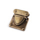 Zapięcie do torby 36x33 mm - Nikiel (1 Zestaw) Zapięcie do torby 36x33 mm - Nikiel (1 Zestaw)