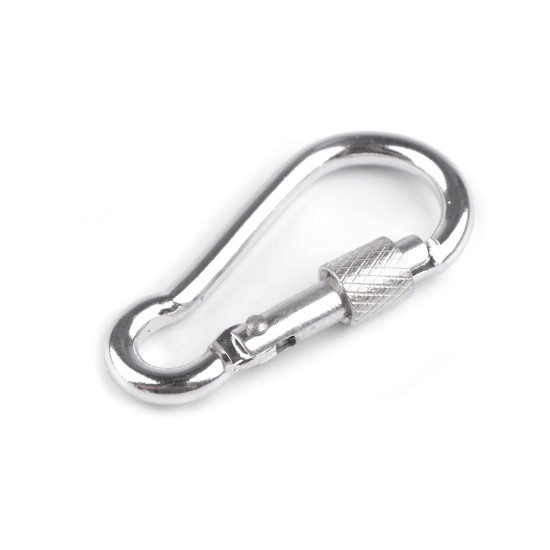 Alloy keyring carabiner / snap hook safety clip - Black (2 Pieces) Alloy keyring carabiner / snap hook safety clip - Black (2 Pieces)