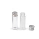 Buteleczka szklana z zakrętką 16x50 mm - Transparent (12 Sztuki) Buteleczka szklana z zakrętką 16x50 mm - Transparent (12 Sztuki)