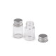 Buteleczka szklana z zakrętką 25x42mm - Transparent (12 Sztuki) Buteleczka szklana z zakrętką 25x42mm - Transparent (12 Sztuki)