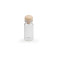Glass bottle vial  with wooden stopper - Transparent (12 Pieces)