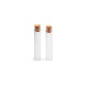 Buteleczka szklana 10x55 mm z korkiem - Transparent (12 Sztuki) Buteleczka szklana 10x55 mm z korkiem - Transparent (12 Sztuki)