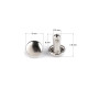 Double cap rivets ø6 mm - Nickel (100 Pairs) Double cap rivets ø6 mm - Nickel (100 Pairs)