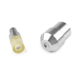 Hand press dies mold for double cap rivets ø6 mm - Nickel (1 Set)
