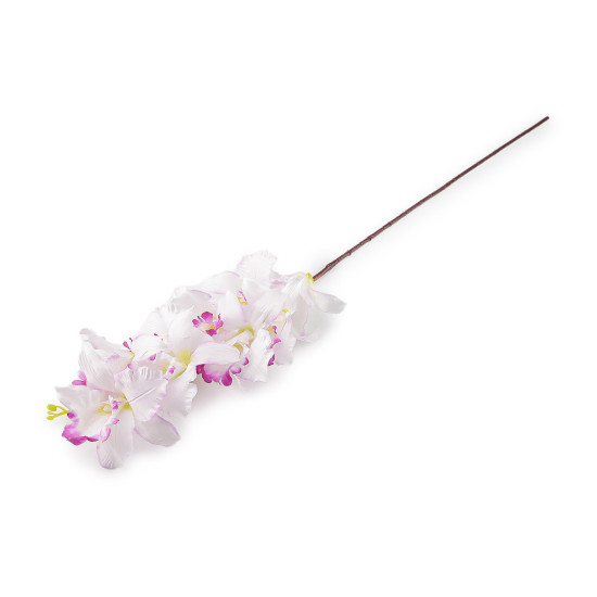 Sztuczna orchidea długa - Zieleń pastel (3 Sztuki)
