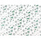 Christmas wrapping paper - reindeer, snowflakes, stars 0.7x2 m - Dark green (1 Piece)