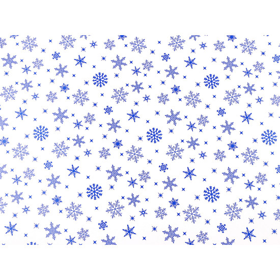 Papier do pakowania 0,7x2 m motyw świąteczny renifer, śnieżynki, gwiazdki - Niebieski (1 Sztuka) Papier do pakowania 0,7x2 m motyw świąteczny renifer, śnieżynki, gwiazdki - Niebieski (1 Sztuka)