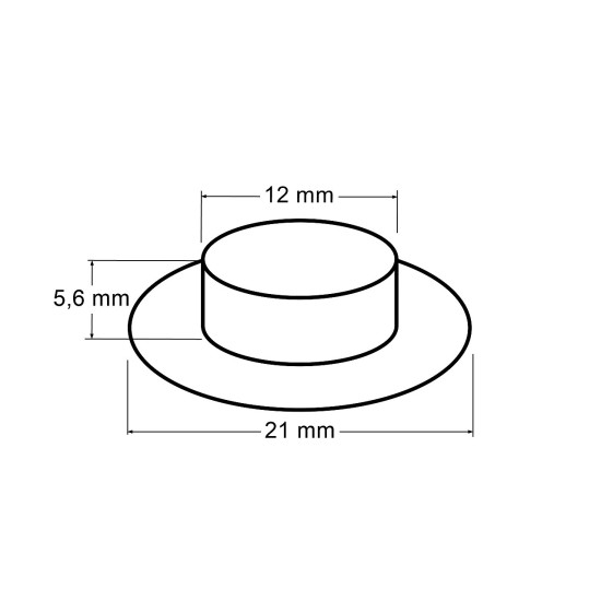 Grommet / eyelet, inner ø12 mm / outer ø21 mm, shiny, 2nd quality - Black nickel (10 Pairs) Grommet / eyelet, inner ø12 mm / outer ø21 mm, shiny, 2nd quality - Black nickel (10 Pairs)