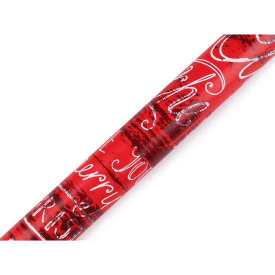 Papier do pakowania 0,7x2 m motyw świąteczny - Czerwony (1 Sztuka) Papier do pakowania 0,7x2 m motyw świąteczny - Czerwony (1 Sztuka)