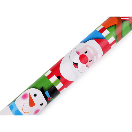 Papier do pakowania 0,7x2 m motyw świąteczny - Czerwony (1 Sztuka) Papier do pakowania 0,7x2 m motyw świąteczny - Czerwony (1 Sztuka)