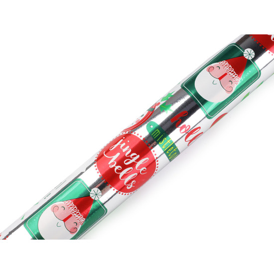 Papier do pakowania 0,7x2 m motyw świąteczny - Czerwony (1 Sztuka) Papier do pakowania 0,7x2 m motyw świąteczny - Czerwony (1 Sztuka)