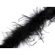 Boa - pióra strusie 21-24 g długość 1,8 m - Czarny (1 Sztuka) Boa - pióra strusie 21-24 g długość 1,8 m - Czarny (1 Sztuka)