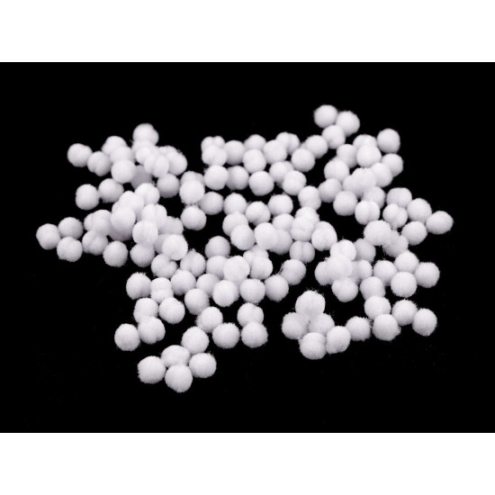 Bambulka mini ø4 mm - Biela (1 Vrecko) Bambulka mini ø4 mm - Biela (1 Vrecko)