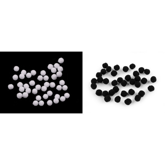 Bambulka mini ø8 mm - Biela (2000 Kusy) Bambulka mini ø8 mm - Biela (2000 Kusy)