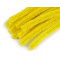 Bâtonnets de fil chenille, ø 10 mm, longueur 30 cm - Jaune (10 Pièces)