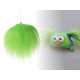 Decorative fur pom-pom for making gnomes and figures ø8 cm - Lime (12 Pieces) Decorative fur pom-pom for making gnomes and figures ø8 cm - Lime (12 Pieces)
