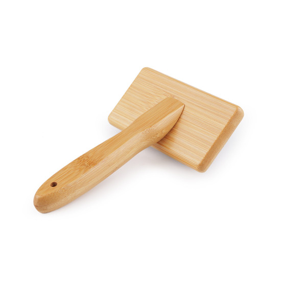 Combing brush / wooden comb for macrame 5.5x10.5 cm - Ivory (1 Piece) Combing brush / wooden comb for macrame 5.5x10.5 cm - Ivory (1 Piece)