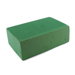 Aranžovací hmota florex pro mokré aranžování 7x10x20 cm cihla - Zelená (1 Kus)