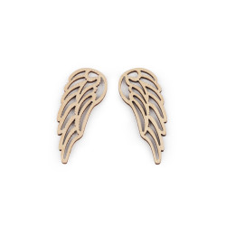 Ailes en bois pour confection d’anges - Brun naturel (10 Pièces)