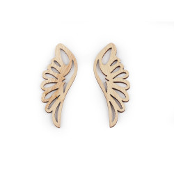 Ailes en bois pour confection d’anges - Brun naturel (10 Pièces)