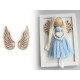 Ailes en bois pour confection d’anges - Brun naturel (20 Pièces) Ailes en bois pour confection d’anges - Brun naturel (20 Pièces)