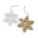 Drewniana śnieżynka do zawieszenia ø14,5 cm - White (1 Sztuka) Drewniana śnieżynka do zawieszenia ø14,5 cm - White (1 Sztuka)