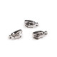 Slider for nylon zippers no 5 with pendant hook - Black nickel (3 Pieces) Slider for nylon zippers no 5 with pendant hook - Black nickel (3 Pieces)