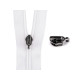 Slider for nylon zippers no 5 with pendant hook - Black nickel (3 Pieces) Slider for nylon zippers no 5 with pendant hook - Black nickel (3 Pieces)