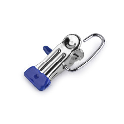 Metal hook for hanging goods with a clip - Silver (20 Pieces)