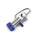 Metal hook for hanging goods with a clip - Silver (5 Pieces)