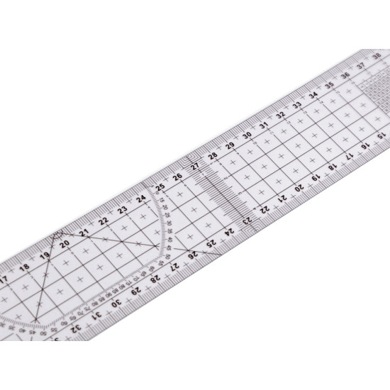 Flexible ruler 5x50 cm - Transparent (10 Pieces)