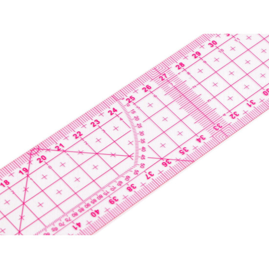 Flexible ruler 5x60 cm - Transparent (3 Pieces)