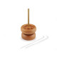 Wooden mill for threading seed beads ø9 and 10 cm with a needle - Ivory (3 Pieces) Wooden mill for threading seed beads ø9 and 10 cm with a needle - Ivory (3 Pieces)