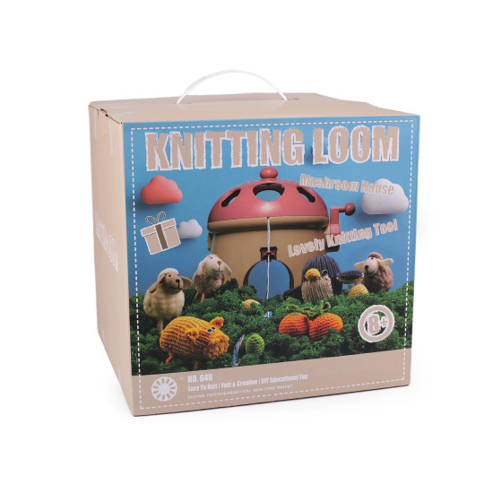 Knitting loom for easy knitting, mushroom - Beige (2 Sets) Knitting loom for easy knitting, mushroom - Beige (2 Sets)