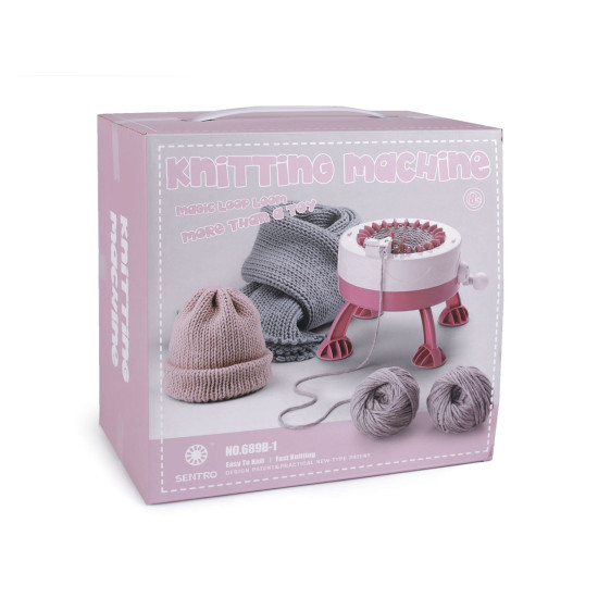 Knitting machine for easy knitting / magic loop loom - White (2 Sets) Knitting machine for easy knitting / magic loop loom - White (2 Sets)